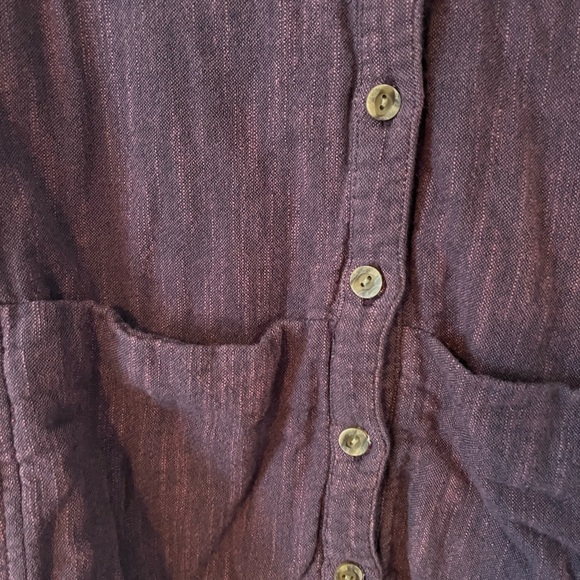 carbon2cobalt purple button up jacket - Picture 3 of 6